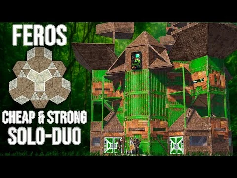 Обложка видео: FEROS - NEW META SOLO-DUO with OPEN CORE , INSIDE AREA , INSANE PEAKS & BUNKER [rust base design]