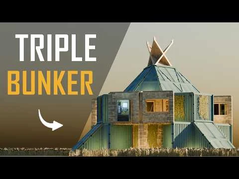 Ракурс 2: DICEPT - A SOLO/DUO TRIPLE Bunker Base | Mini Open Core | Anti-Door Camp | RUST 2026