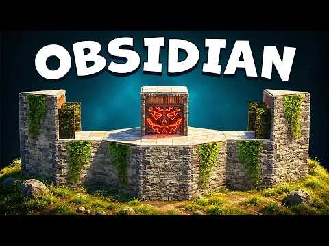 Обложка видео: The Obsidian - Solo Rust Base Design